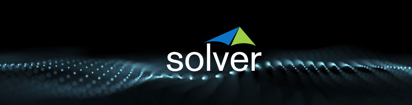 A picture of solver logo with the word solver written underneath it.